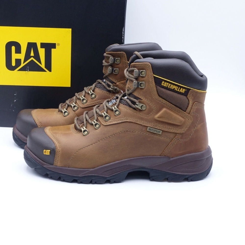 NEW Caterpillar Diagnostic Hi Steel Toe Slip-Resistant Waterproof Boot